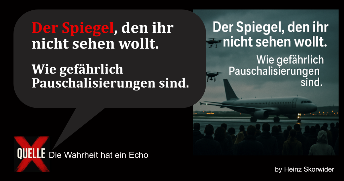 Der Spiegel, den ihr nicht sehen wollt.