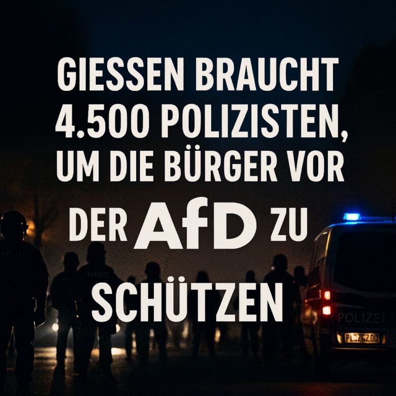 4500 Polizisten um die Bürger vor AfD zu schützen