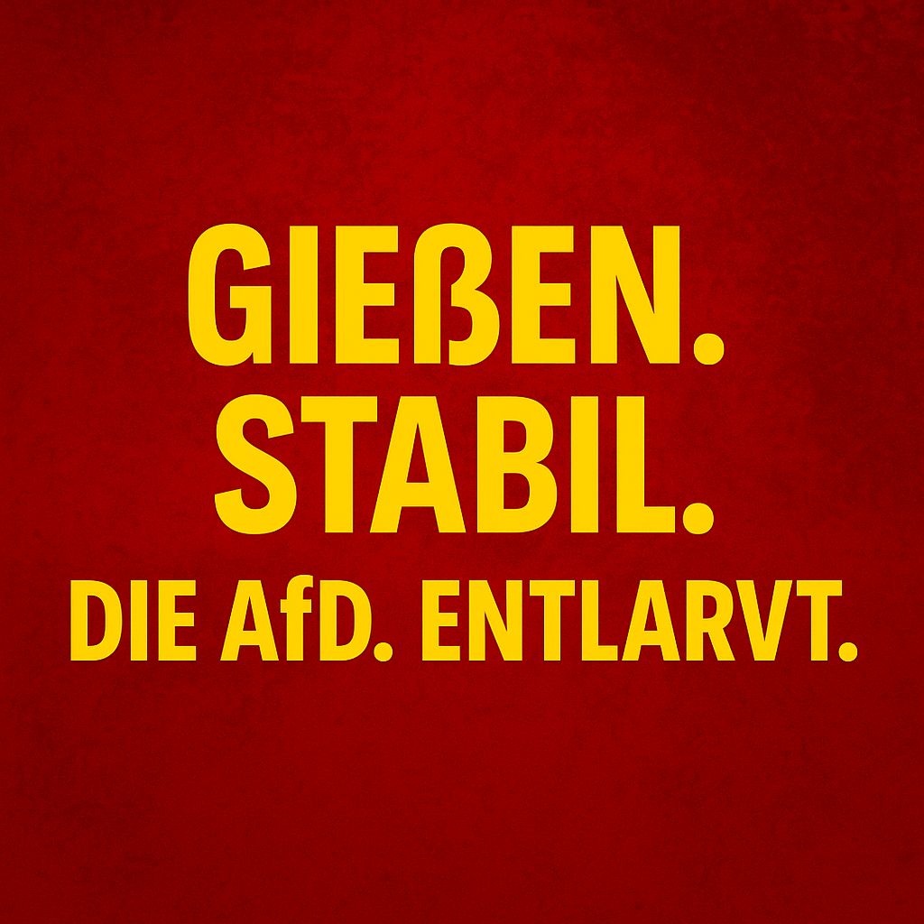 Gießen stabil. Die AFD entlarvt.